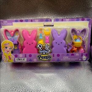 NWT Mattel Purple and Pink Peeps Polly Picket Toy